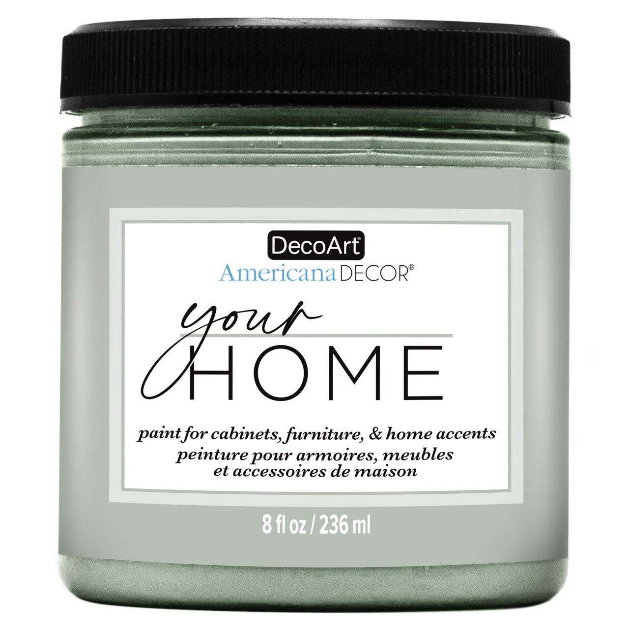 DecoArt Americana Decor All-in-One Furniture & Cabinet Paint, 8oz – No Primer Needed, Adheres to Tile, Laminate & Glossy Surfaces, Satin Finish